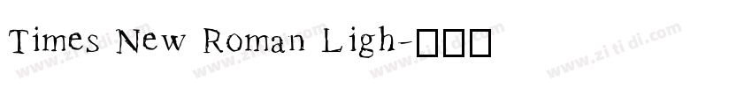 Times New Roman Ligh字体转换 Times New Roman Ligh字体转换